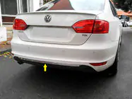 Volkswagen Jetta 2011–2018 Lišta zadného nárazníka 2011-2013 (nerez) fotografia 1