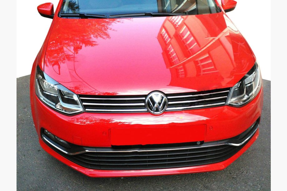 Volkswagen Polo 2010–2017 Nerezové lišty na mriežku HB (2014↗) Image