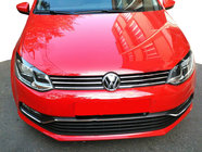 Volkswagen Polo 2010–2017 Nerezové lišty na mriežku HB (2014↗) fotografia 1