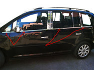 Volkswagen Touran 2010–2015 Vonkajšie okenné lišty (8 ks, nerez) OmsaLine – talianska nehrdzavejúca oceľ fotografia 1