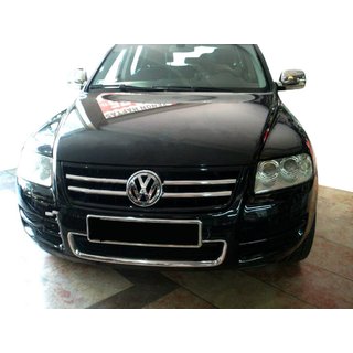 Lišty na mriežku (4 ks, nerez) Volkswagen Touareg 2002–2010 fotografia 1