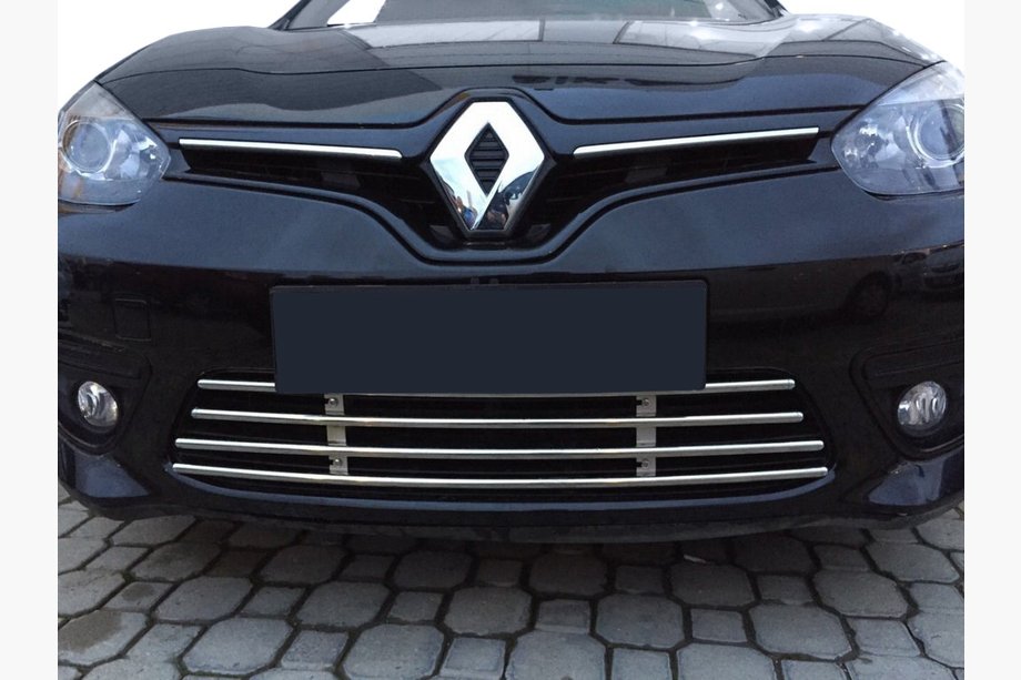Renault Fluence 2009–2016 Celistvá mriežka do nárazníka (2013-2016, nerez) Image