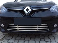 Renault Fluence 2009–2016 Celistvá mriežka do nárazníka (2013-2016, nerez) fotografia 1