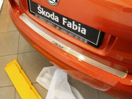 Skoda Fabia 2000–2007 Nerezová lišta na zadný nárazník Nataniko fotografia 1
