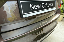 Skoda Octavia III A7 2013–2019 Nerezová lišta na zadný nárazník Nataniko fotografia 1