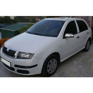 Nerezové kryty zrkadiel 2006↗ (2 ks) Skoda Fabia 2000–2007 fotografia 4