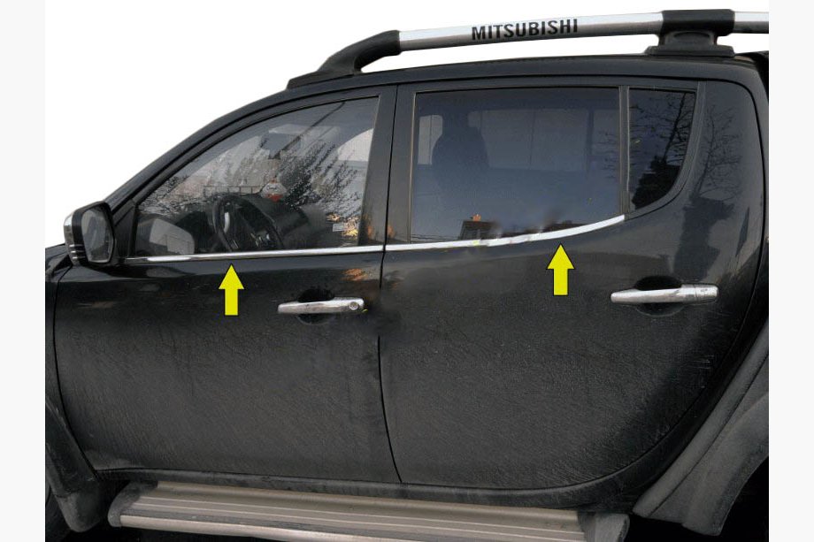 Fiat Fullback 2016– Spodné lišty okien (nerez) Image