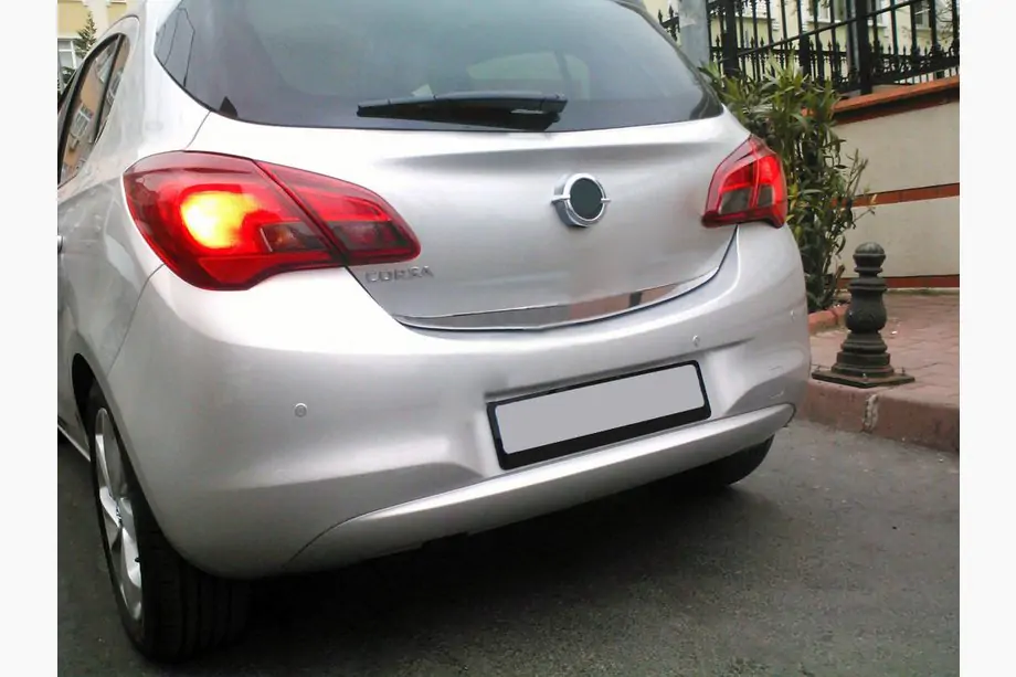 Opel Corsa E 2015–2019 Ochranná lišta hrany kufra (nerez) Image