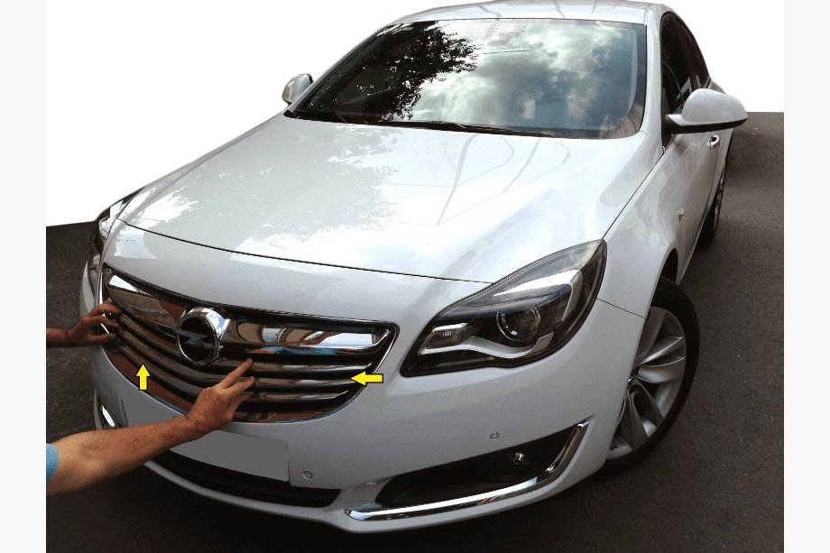 Opel Insignia 2008–2017 Lišty na masku chladiča (nerez) Image