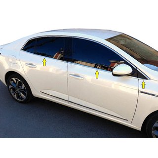 Spodné lišty okien (Sedan, 6 ks, nerez) Renault Megane IV 2016–2025 fotografia 1