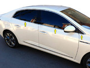 Renault Megane IV 2016–2025 Spodné lišty okien (Sedan, 6 ks, nerez) fotografia 1