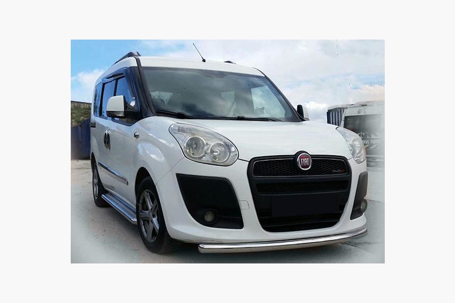 Fiat Doblo II 2010–2022 Predný ochranný rám ST008 (nerez) 2015↗, 60 mm Image