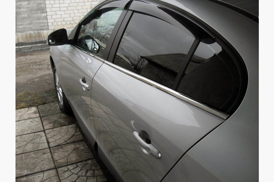 Renault Fluence 2009–2016 Spodné lišty okien (4 ks, nerez) Carmos – turecká nehrdzavejúca oceľ Image