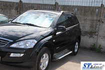SsangYong Kyron 2005–2014 Bočné prahy King (2 ks, hliník) fotografia 3