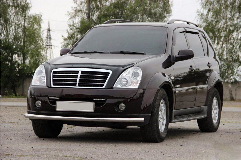 SsangYong Rexton I 2001–2017 Predný ochranný rám ST008 (nerez) Image
