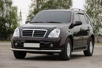 SsangYong Rexton I 2001–2017 Predný ochranný rám ST008 (nerez) fotografia 1