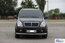 SsangYong Rexton I 2001–2017 Predný ochranný rám ST008 (nerez) fotografia 3