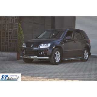 Predný dvojitý ochranný rám 60/42 mm (nerez) Suzuki Grand Vitara 2005–2017 fotografia 4