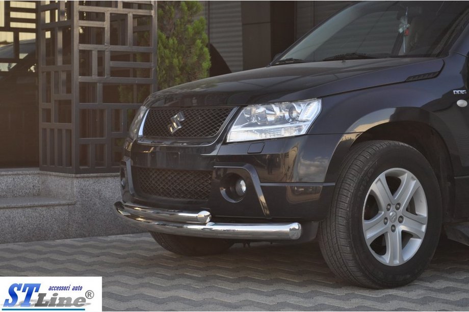 Suzuki Grand Vitara 2005–2017 Predný dvojitý ochranný rám 60/42 mm (nerez) Fotografia 6
