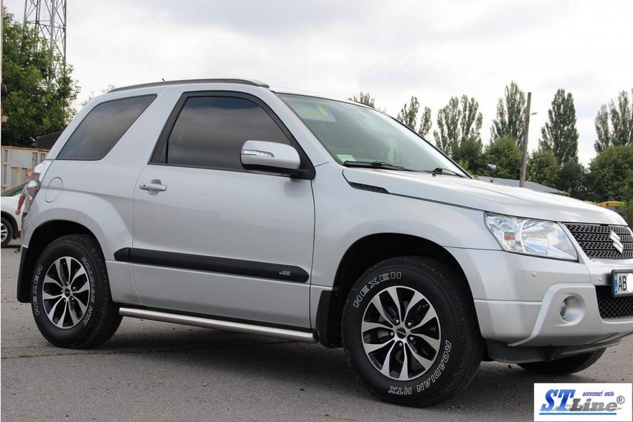 Suzuki Grand Vitara 2005–2017 Bočné rúrky BB001 (2 ks, nerez) 60 mm Fotografia 4