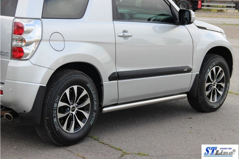 Suzuki Grand Vitara 2005–2017 Bočné rúrky BB001 (2 ks, nerez) 60 mm Fotografia 6
