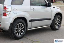 Suzuki Grand Vitara 2005–2017 Bočné rúrky BB001 (2 ks, nerez) fotografia 6
