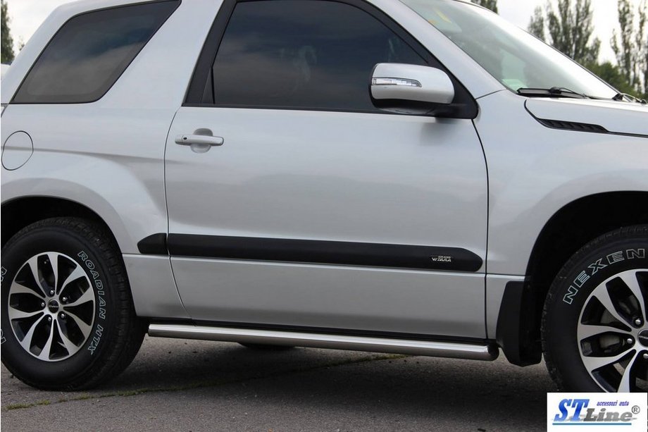 Suzuki Grand Vitara 2005–2017 Bočné rúrky BB001 (2 ks, nerez) 60 mm Fotografia 7