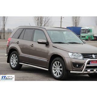 Bočné rúrky BB001 (2 ks, nerez) Suzuki Grand Vitara 2005–2017 fotografia 3