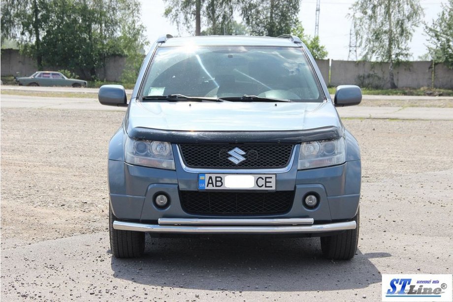 Suzuki Grand Vitara 2005–2017 Predný dvojitý ochranný rám 60/42 mm (nerez) Fotografia 10