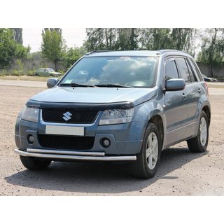 Predný dvojitý ochranný rám 60/42 mm (nerez) Suzuki Grand Vitara 2005–2017 fotografia 1