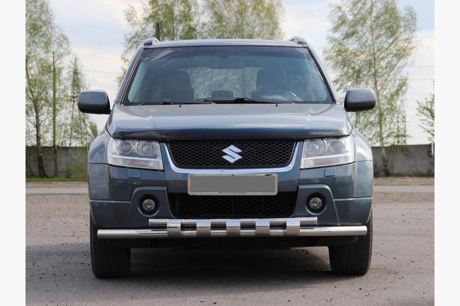 Suzuki Grand Vitara 2005–2017 Predná ochranná tyč ST015 (nerez) Image