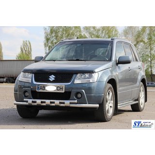 Predná ochranná tyč ST015 (nerez) Suzuki Grand Vitara 2005–2017 fotografia 2