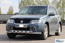 Suzuki Grand Vitara 2005–2017 Predná ochranná tyč ST015 (nerez) fotografia 2