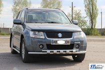 Suzuki Grand Vitara 2005–2017 Predná ochranná tyč ST015 (nerez) fotografia 3