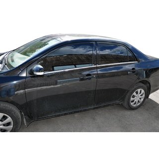 Vonkajšie nerezové lišty okien (4 ks) Toyota Corolla 2007–2013 fotografia 1