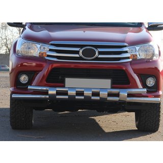 Predný ochranný rám ST015 (nerez) Toyota Hilux 2015– fotografia 3