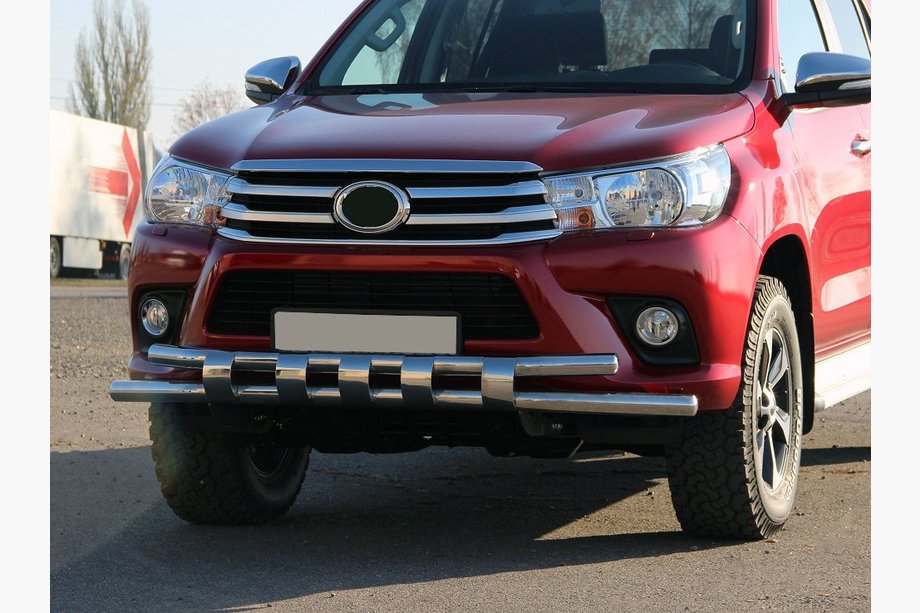 Toyota Hilux 2015– Predný ochranný rám ST015 (nerez) Image