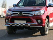 Toyota Hilux 2015– Predný ochranný rám ST015 (nerez) fotografia 1