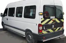 Nissan Interstar 2002–2010 Zadný ochranný oblúk AK002 (nerez) fotografia 1