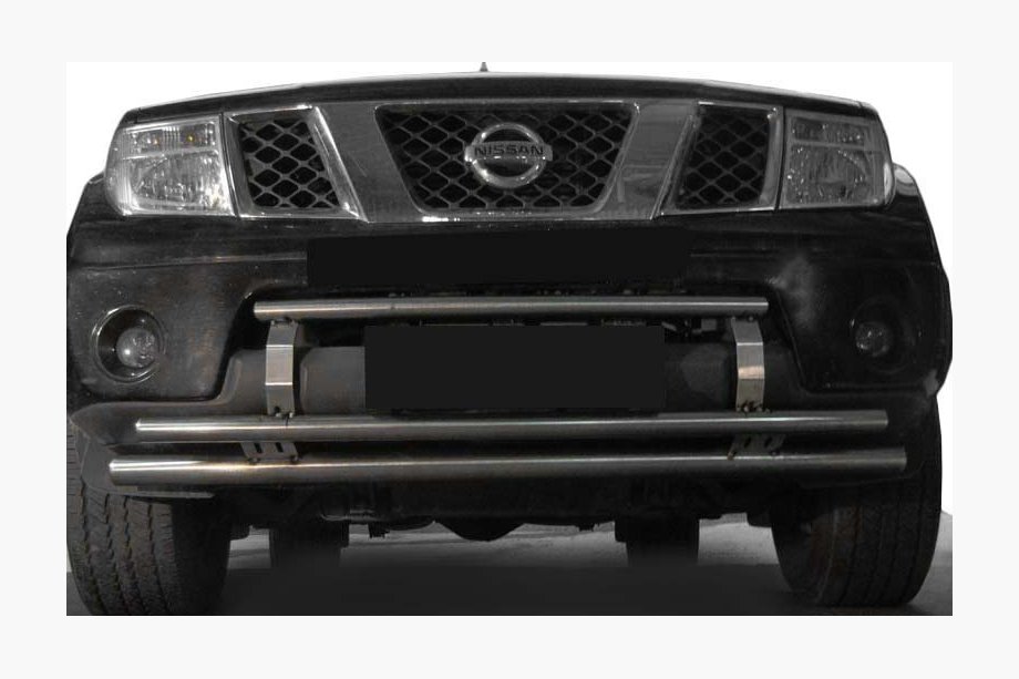 Nissan Navara 2006–2015 Predný ochranný rám ST0014-3 (nerez) Image