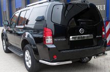 Nissan Pathfinder R51 2005–2014 Zadný ochranný oblúk AK003 (nerez) fotografia 1