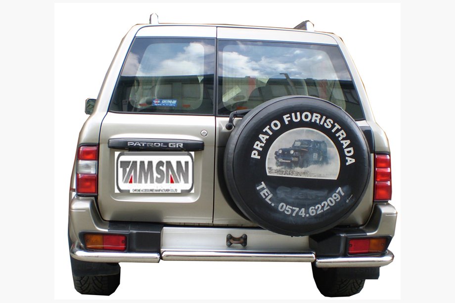 Nissan Patrol Y61 1997–2011 Zadný ochranný rám AK005-1 (nerez) Image