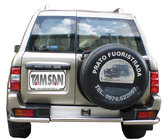 Nissan Patrol Y61 1997–2011 Zadný ochranný rám AK005-1 (nerez) fotografia 1