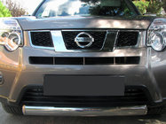 Nissan X-trail T31 2007–2014 Predný ochranný rám ST008-Oval (nerez) fotografia 1