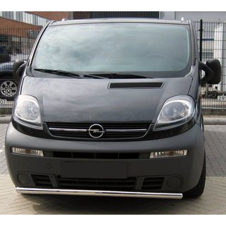 Predný ochranný rám ST008 (nerez) Opel Vivaro 2001–2015 fotografia 1