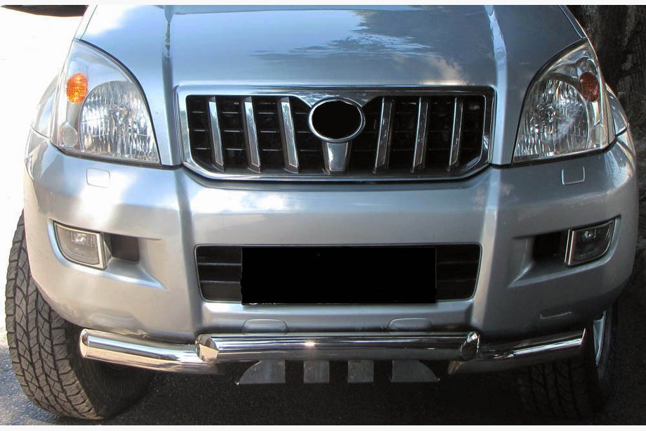 Toyota Land Cruiser Prado 120 2002–2009 Predný ochranný rám ST012 (nerez) Image