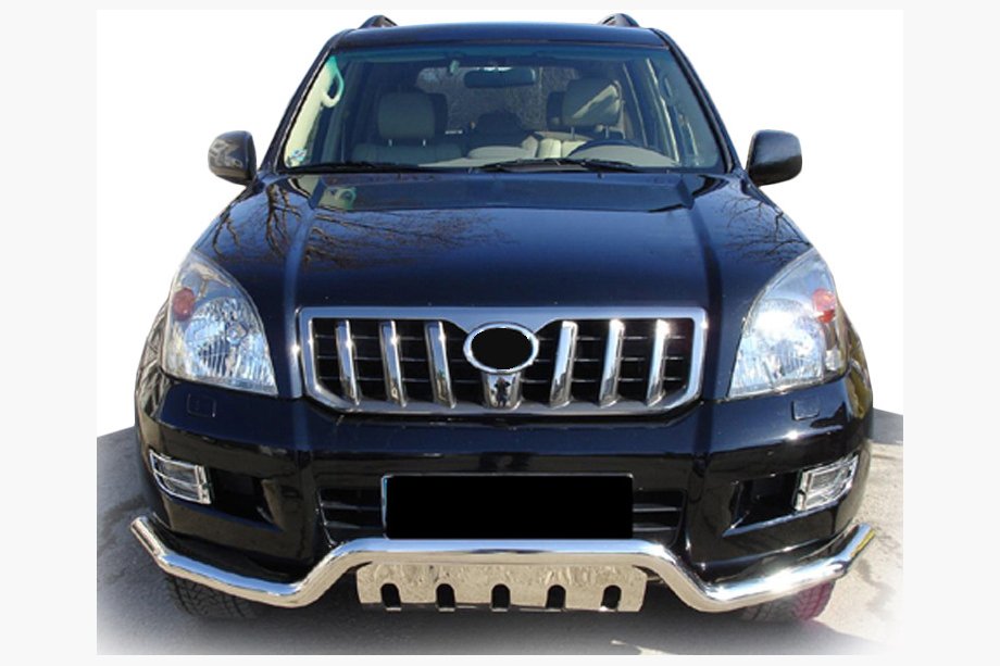 Toyota Land Cruiser Prado 120 2002–2009 Predný ochranný rám ST013 (nerez) Image