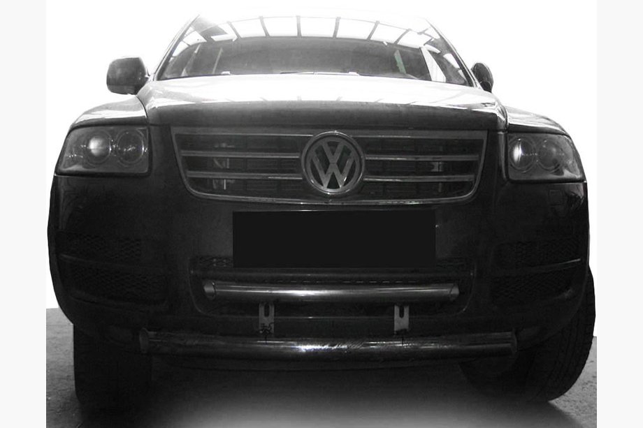 Volkswagen Touareg 2002–2010 Predný ochranný rám ST013 (nerez) Image