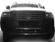 Volkswagen Touareg 2002–2010 Predný ochranný rám ST013 (nerez) fotografia 1