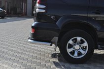 Toyota Land Cruiser Prado 120 2002–2009 Zadné rohové diely AK003 (2 ks, nerez) fotografia 6